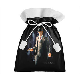 Подарочный 3D мешок с принтом L.A. Noire в Кировске, 100% полиэстер | Размер: 29*39 см | Тематика изображения на принте: los angeles | лос анджелес | нуар