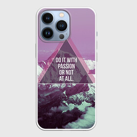 Чехол для iPhone 13 Pro с принтом Горы в Кировске,  |  | Тематика изображения на принте: hipster | swag | горы | свег | свэг | снег | хипстер | хисптеры | цитата