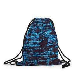 Рюкзак-мешок 3D с принтом Джинсовый в Кировске, 100% полиэстер | плотность ткани — 200 г/м2, размер — 35 х 45 см; лямки — толстые шнурки, застежка на шнуровке, без карманов и подкладки | Тематика изображения на принте: blue | grunge | джинсы | краска