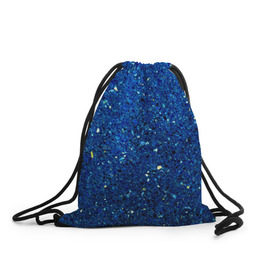 Рюкзак-мешок 3D с принтом Blue mirror в Кировске, 100% полиэстер | плотность ткани — 200 г/м2, размер — 35 х 45 см; лямки — толстые шнурки, застежка на шнуровке, без карманов и подкладки | green | абстракции | гранж | мозаика | стекло | текстуры