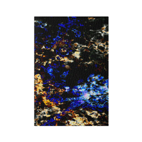 Обложка для паспорта матовая кожа с принтом Вода и огонь в Кировске, натуральная матовая кожа | размер 19,3 х 13,7 см; прозрачные пластиковые крепления | Тематика изображения на принте: текстуры
