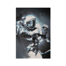 Обложка для паспорта матовая кожа с принтом Гагарин 5 в Кировске, натуральная матовая кожа | размер 19,3 х 13,7 см; прозрачные пластиковые крепления | 12 апреля | гагарин | день космонавтики | космонавт | космонавтика | космос | юра | юрий