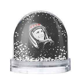 Снежный шар с принтом Гагарин 6 в Кировске, Пластик | Изображение внутри шара печатается на глянцевой фотобумаге с двух сторон | 12 апреля | гагарин | день космонавтики | космонавт | космонавтика | космос | юра | юрий
