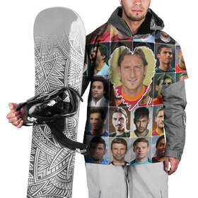Накидка на куртку 3D с принтом Франческо Тотти - лучший в Кировске, 100% полиэстер |  | francesco totti | лучший футболист | любимый игрок | сердце | франческо тотти | футбол | я люблю