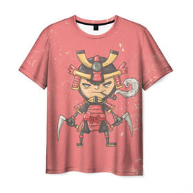 Мужская футболка 3D с принтом Самурай в Кировске, 100% полиэфир | прямой крой, круглый вырез горловины, длина до линии бедер | ninja | samurai | мудрость | ниндзя | самурай
