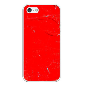 Чехол силиконовый для Телефон Apple iPhone 5/5S с принтом Красная краска в Кировске, Силикон | Область печати: задняя сторона чехла, без боковых панелей | 