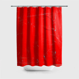 Штора 3D для ванной с принтом Красная краска в Кировске, 100% полиэстер | плотность материала — 100 г/м2. Стандартный размер — 146 см х 180 см. По верхнему краю — пластиковые люверсы для креплений. В комплекте 10 пластиковых колец | 