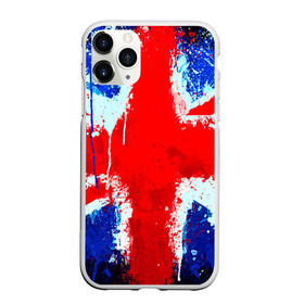 Чехол для iPhone 11 Pro матовый с принтом Англия в Кировске, Силикон |  | англия | краска | модные | популярные | прикольные | стена | флаг