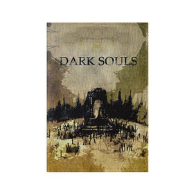 Обложка для паспорта матовая кожа с принтом Dark Souls 19 в Кировске, натуральная матовая кожа | размер 19,3 х 13,7 см; прозрачные пластиковые крепления | dark souls