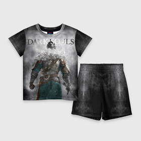 Детский костюм с шортами 3D с принтом Dark Souls 20 в Кировске,  |  | dark souls | praise the sun | you died | дарк соулс