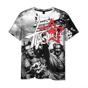 Мужская футболка 3D с принтом 9 мая 7 в Кировске, 100% полиэфир | прямой крой, круглый вырез горловины, длина до линии бедер | великая отечественная | ветераны | война | день победы | память | победа | россия | ссср