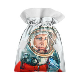 Подарочный 3D мешок с принтом Гагарин в Кировске, 100% полиэстер | Размер: 29*39 см | space | гагарин | космос | россия
