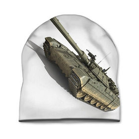 Шапка 3D с принтом Армата 2 в Кировске, 100% полиэстер | универсальный размер, печать по всей поверхности изделия | 9 мая | armata | армата | военная техника | танк | техника