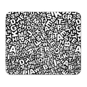 Коврик прямоугольный с принтом Английский алфавит в Кировске, натуральный каучук | размер 230 х 185 мм; запечатка лицевой стороны | алфавит | английский язык | буквы | оформление | слой | текстура | трайбл | узор | фон