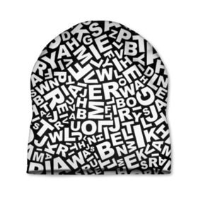 Шапка 3D с принтом Английский алфавит в Кировске, 100% полиэстер | универсальный размер, печать по всей поверхности изделия | алфавит | английский язык | буквы | оформление | слой | текстура | трайбл | узор | фон