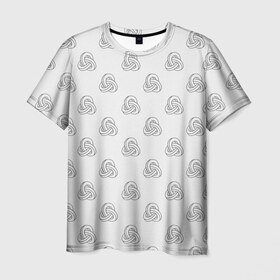 Мужская футболка 3D с принтом Лента Мёбиуса в Кировске, 100% полиэфир | прямой крой, круглый вырез горловины, длина до линии бедер | абстракция | иллюзия | фигура