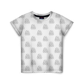 Детская футболка 3D с принтом Лента Мёбиуса в Кировске, 100% гипоаллергенный полиэфир | прямой крой, круглый вырез горловины, длина до линии бедер, чуть спущенное плечо, ткань немного тянется | абстракция | иллюзия | фигура