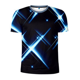 Мужская футболка 3D спортивная с принтом Star в Кировске, 100% полиэстер с улучшенными характеристиками | приталенный силуэт, круглая горловина, широкие плечи, сужается к линии бедра | арт | блики | вселенная | звезды | ночь