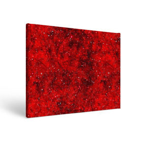 Холст прямоугольный с принтом Red Star в Кировске, 100% ПВХ |  | абстракция | арт | брызги | краска | красный | цветные