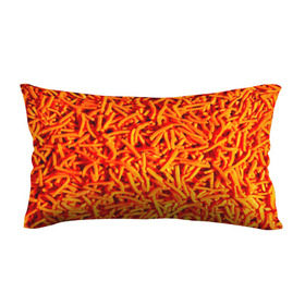 Подушка 3D антистресс с принтом Морковь в Кировске, наволочка — 100% полиэстер, наполнитель — вспененный полистирол | состоит из подушки и наволочки на молнии | морковь | овощи | оранжевый | салат