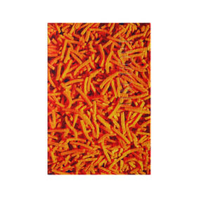Обложка для паспорта матовая кожа с принтом Морковь в Кировске, натуральная матовая кожа | размер 19,3 х 13,7 см; прозрачные пластиковые крепления | Тематика изображения на принте: морковь | овощи | оранжевый | салат