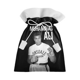 Подарочный 3D мешок с принтом Muhammad Ali в Кировске, 100% полиэстер | Размер: 29*39 см | Тематика изображения на принте: ali | boxing | muhammad ali |   |  muhammad |  бокс | али | боксер | мухамад. мухаммад | мухаммед | мухаммед али
