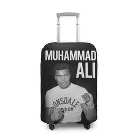 Чехол для чемодана 3D с принтом Muhammad Ali в Кировске, 86% полиэфир, 14% спандекс | двустороннее нанесение принта, прорези для ручек и колес | ali | boxing | muhammad ali |   |  muhammad |  бокс | али | боксер | мухамад. мухаммад | мухаммед | мухаммед али