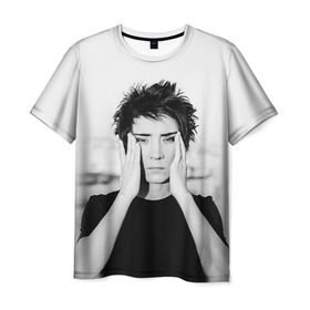 Мужская футболка 3D с принтом Zemfira в Кировске, 100% полиэфир | прямой крой, круглый вырез горловины, длина до линии бедер | zemfira | земфира | рок | русский рок