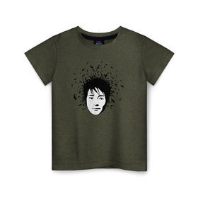 Детская футболка хлопок с принтом Земфира в Кировске, 100% хлопок | круглый вырез горловины, полуприлегающий силуэт, длина до линии бедер | zemfira | земфира | рок | русский рок