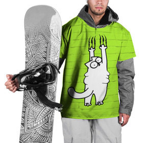 Накидка на куртку 3D с принтом Simon`s cat 3 в Кировске, 100% полиэстер |  | fitness | kitty | simon cat | simons | simons cat | голодный кот | для жирных | для толстых | жир | кот | кот саймона | котик | кошка | с котами | саймон | спорт | толстая | толстый | фитнес | фитнесс