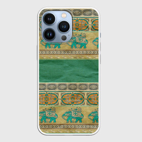 Чехол для iPhone 13 Pro с принтом Орнамент в Кировске,  |  | Тематика изображения на принте: индия | орнамент | слон | узон