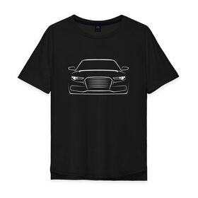 Мужская футболка хлопок Oversize с принтом Audi в Кировске, 100% хлопок | свободный крой, круглый ворот, “спинка” длиннее передней части | авто | ауди