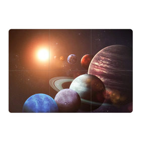 Магнитный плакат 3Х2 с принтом Планеты солнечной системы в Кировске, Полимерный материал с магнитным слоем | 6 деталей размером 9*9 см | Тематика изображения на принте: венера | звезды | земля | космос | марс | меркурий | сатурн | солнце | уран | юпитер