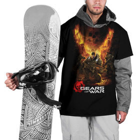 Накидка на куртку 3D с принтом Gears of War в Кировске, 100% полиэстер |  | gears of war | игры