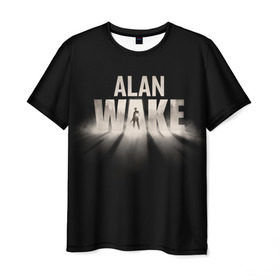 Мужская футболка 3D с принтом Alan Wake в Кировске, 100% полиэфир | прямой крой, круглый вырез горловины, длина до линии бедер | alan | wake | алан уэйк | игра