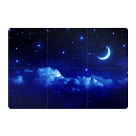 Магнитный плакат 3Х2 с принтом Звёздное небо в Кировске, Полимерный материал с магнитным слоем | 6 деталей размером 9*9 см | Тематика изображения на принте: звезды | луна | месяц | ночь