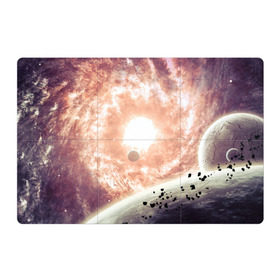 Магнитный плакат 3Х2 с принтом Галактика в Кировске, Полимерный материал с магнитным слоем | 6 деталей размером 9*9 см | вселенная | галактика | звезды | планеты | туманность