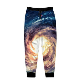 Мужские брюки 3D с принтом Млечный путь в Кировске, 100% полиэстер | манжеты по низу, эластичный пояс регулируется шнурком, по бокам два кармана без застежек, внутренняя часть кармана из мелкой сетки | вселенная | галактика | звезды | планеты | туманность