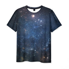 Мужская футболка 3D с принтом Космос в Кировске, 100% полиэфир | прямой крой, круглый вырез горловины, длина до линии бедер | бездна | вселенная | галактика | звёзды | камета | космос | мгла | метеориты | метеоры | млечный путь | орбита | планеты | солнечная система