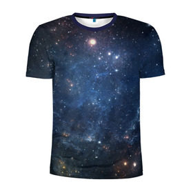 Мужская футболка 3D спортивная с принтом Космос в Кировске, 100% полиэстер с улучшенными характеристиками | приталенный силуэт, круглая горловина, широкие плечи, сужается к линии бедра | бездна | вселенная | галактика | звёзды | камета | космос | мгла | метеориты | метеоры | млечный путь | орбита | планеты | солнечная система