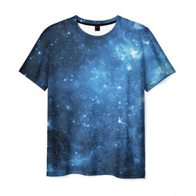 Мужская футболка 3D с принтом Космос в Кировске, 100% полиэфир | прямой крой, круглый вырез горловины, длина до линии бедер | вселенная | галактика | звезды | планеты | туманность