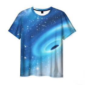 Мужская футболка 3D с принтом Неизведанная галактика в Кировске, 100% полиэфир | прямой крой, круглый вырез горловины, длина до линии бедер | вселенная | галактика | звёзды | камета | космос | метеориты | метеоры | млечный путь | орбита | планеты | солнечная система