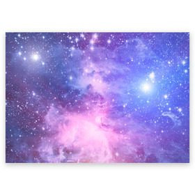 Поздравительная открытка с принтом Галактика в Кировске, 100% бумага | плотность бумаги 280 г/м2, матовая, на обратной стороне линовка и место для марки
 | Тематика изображения на принте: вселенная | галактика | звёзды | камета | космос | метеориты | метеоры | млечный путь | орбита | планеты | солнечная система