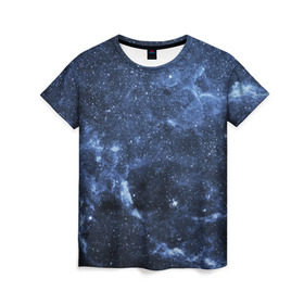 Женская футболка 3D с принтом Безмолвный космос в Кировске, 100% полиэфир ( синтетическое хлопкоподобное полотно) | прямой крой, круглый вырез горловины, длина до линии бедер | вселенная | галактика | звёзды | камета | космос | метеориты | метеоры | млечный путь | орбита | планеты | солнечная система
