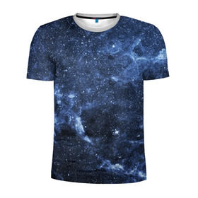 Мужская футболка 3D спортивная с принтом Безмолвный космос в Кировске, 100% полиэстер с улучшенными характеристиками | приталенный силуэт, круглая горловина, широкие плечи, сужается к линии бедра | вселенная | галактика | звёзды | камета | космос | метеориты | метеоры | млечный путь | орбита | планеты | солнечная система