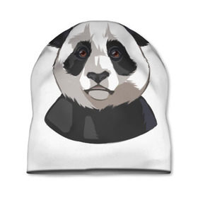 Шапка 3D с принтом Panda в Кировске, 100% полиэстер | универсальный размер, печать по всей поверхности изделия | милый | панда
