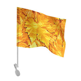 Флаг для автомобиля с принтом Золотая осень в Кировске, 100% полиэстер | Размер: 30*21 см | жёлтый | золотой | клён | красота | листва | листья | наряд | осень | осина | покров | природа