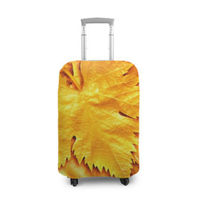 Чехол для чемодана 3D с принтом Золотая осень в Кировске, 86% полиэфир, 14% спандекс | двустороннее нанесение принта, прорези для ручек и колес | жёлтый | золотой | клён | красота | листва | листья | наряд | осень | осина | покров | природа