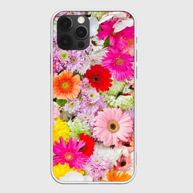 Чехол для iPhone 12 Pro Max с принтом Обилие цветов в Кировске, Силикон |  | Тематика изображения на принте: 8 марта | букет | георгина | изобилие | красота | куст | лето | обилие | петунья | подснежник | полевые | разные цветы | роза | ромашка | тюльпан | хризантема | цветочек | цветы