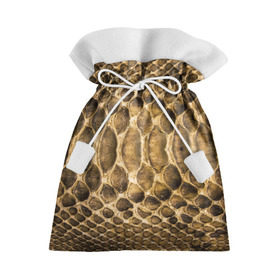 Подарочный 3D мешок с принтом Змеиная кожа в Кировске, 100% полиэстер | Размер: 29*39 см | Тематика изображения на принте: fasion | snake | блеск | дерзость | змеиная | змея | кожа | кожура | красота | крутость | мода | показуха | статус | стиль | ткань | шик